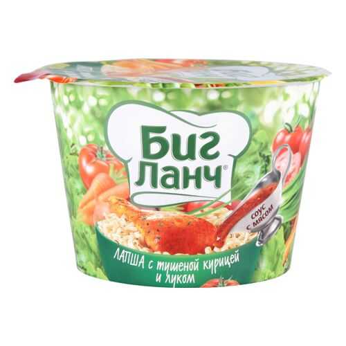 Лапша быстрого приготовления Биг ланч с тушеной курицей и луком 90 г в Мария-Ра